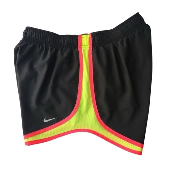 Nike Women Shorts Sport-Running Size SMALL Pink & Black Mid-Rise With Pocket - Picture 4 of 5